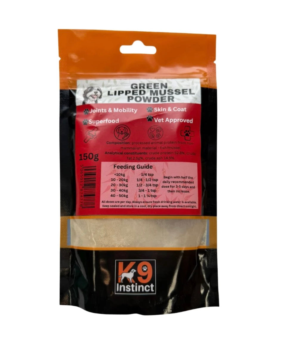 K9 Green Lipped Mussel Powder 150g