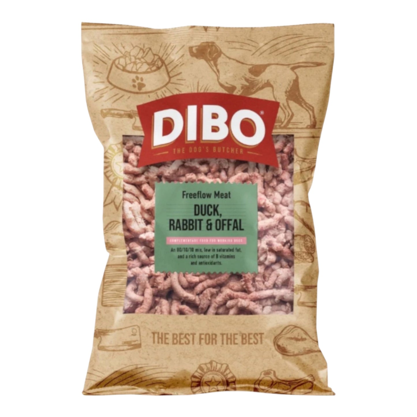 Dibo Duck, Rabbit & Offal 1kg