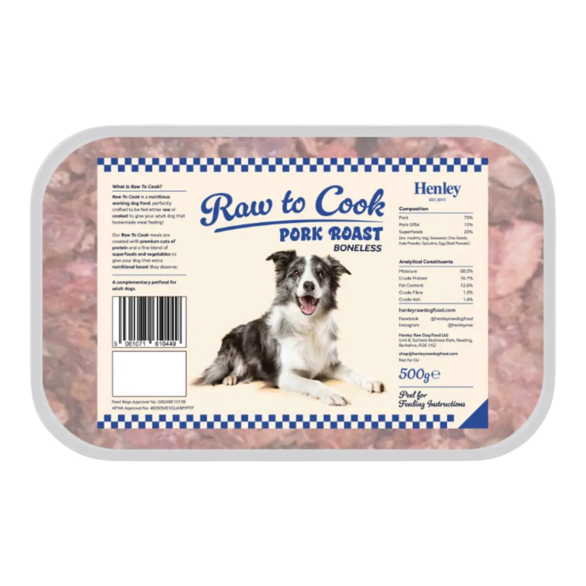 Henley Raw to Cook Pork Roast 500g