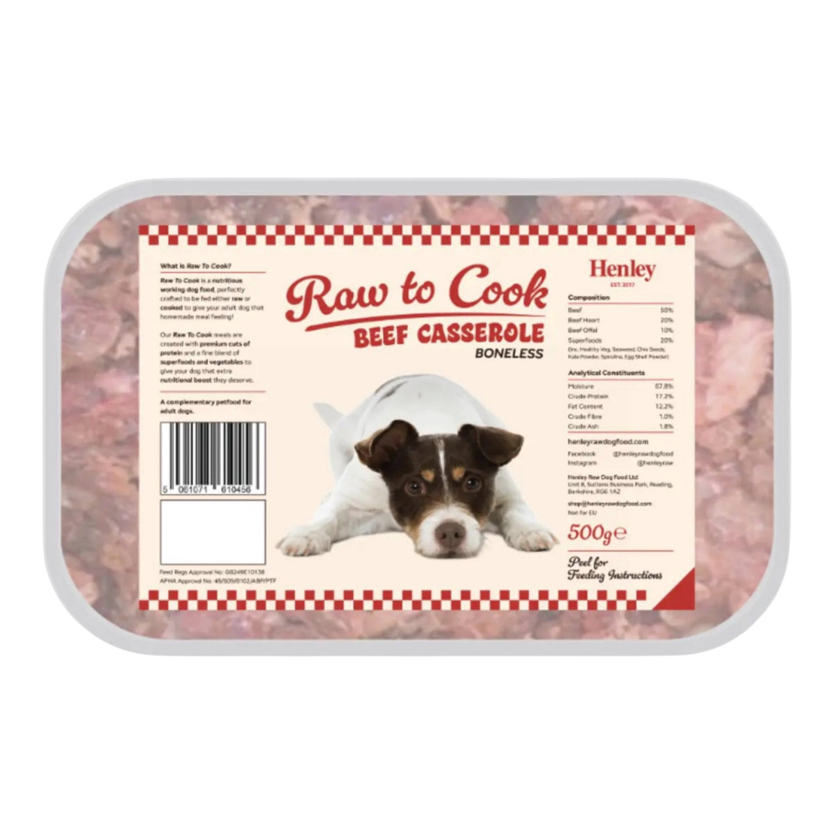 Henley Raw to Cook Beef Casserole 500g