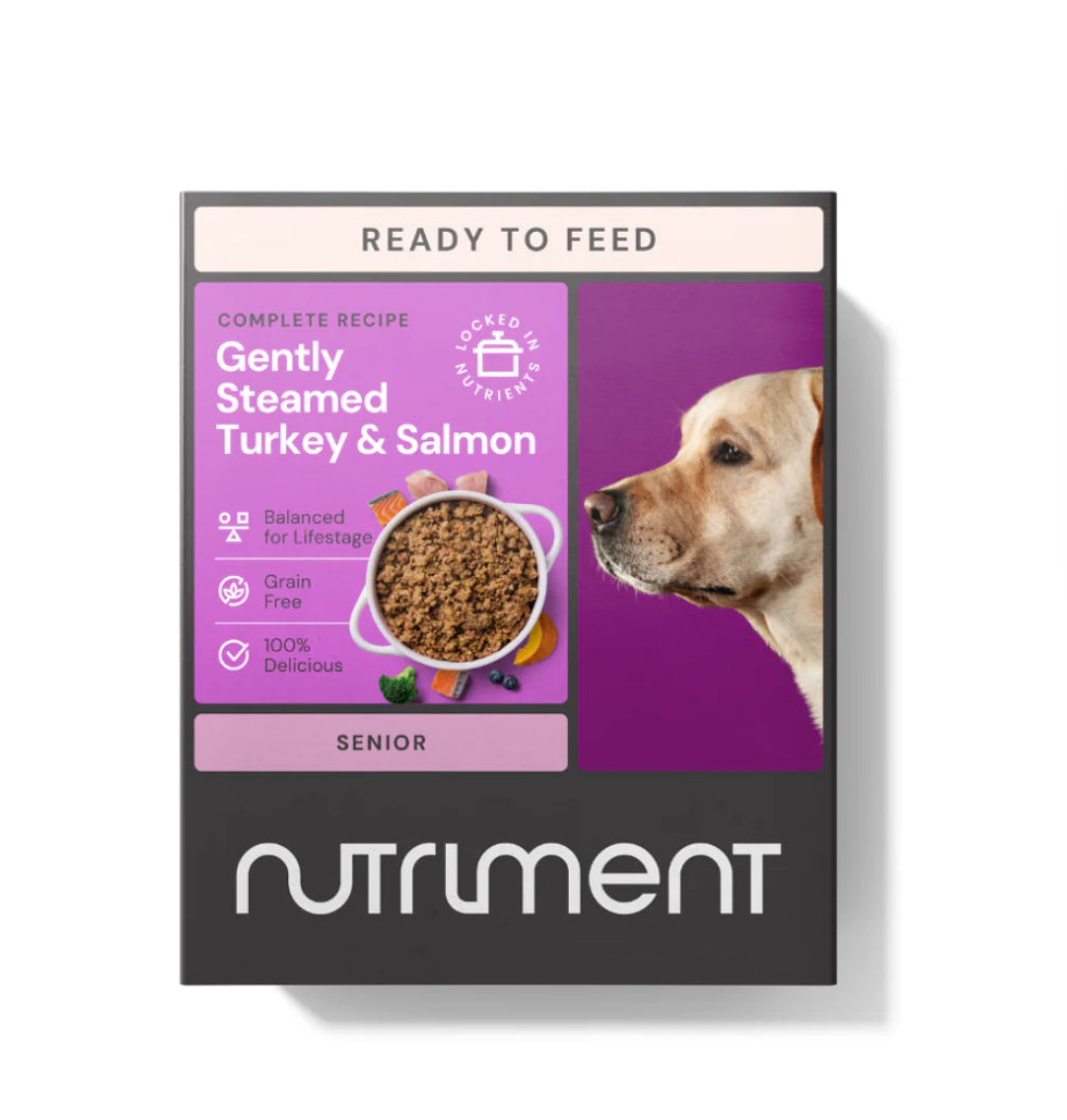 Nutriment Senior Gently Steamed Turkey & Salmon 395g