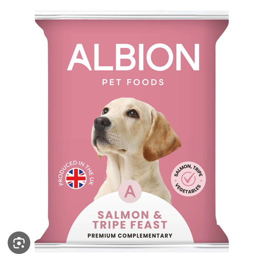 Albion Premium Salmon & Tripe Feast 454g
