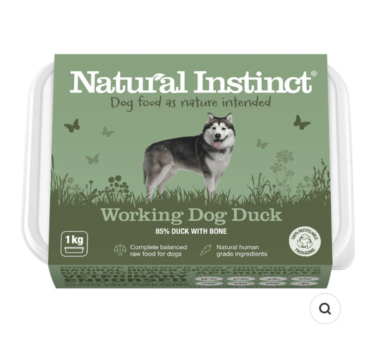 NI Working Dog Duck 1kg