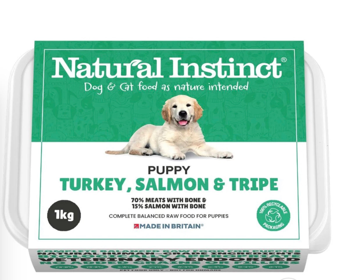 NI Puppy, Turkey, Salmon & Tripe 2x500g