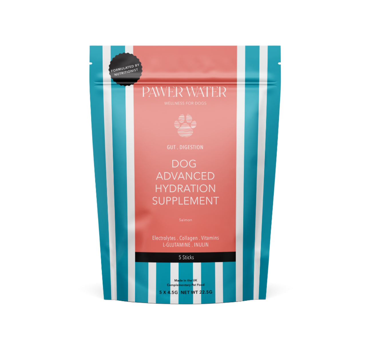 Pawer Water Gut Advanced Wellness Hydration for Dogs