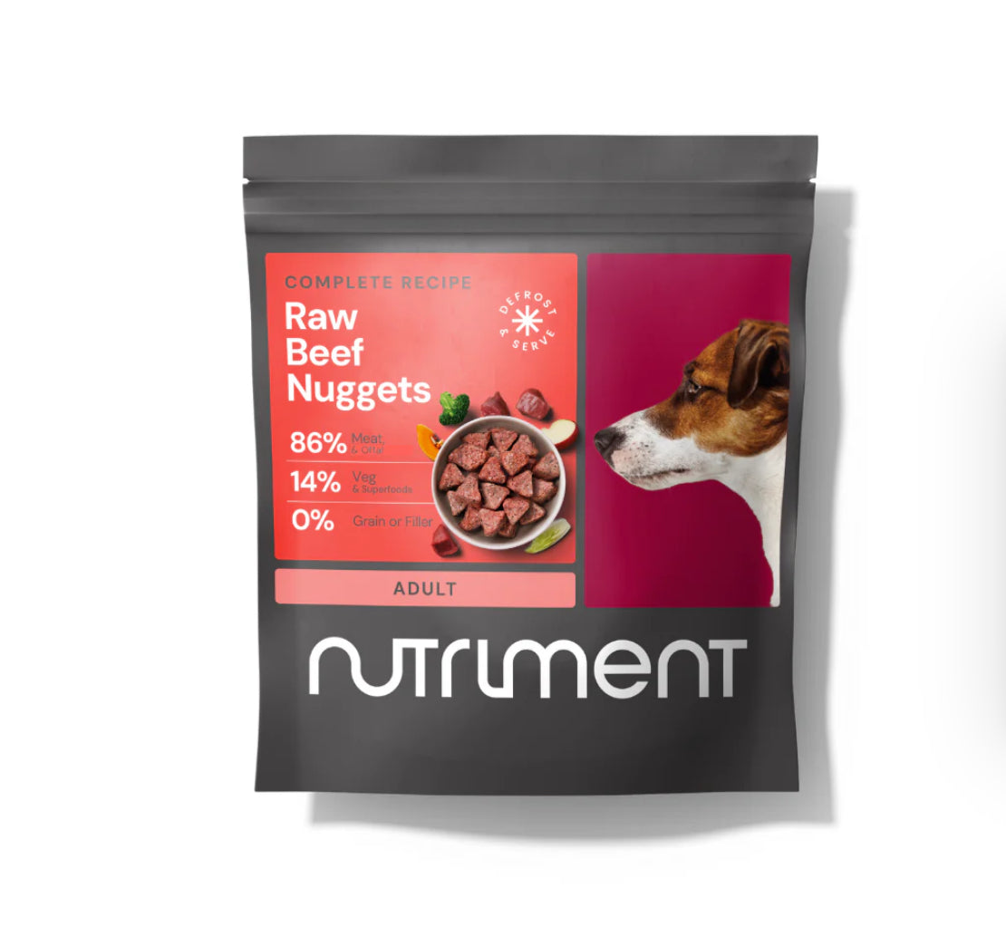 Nutriment Raw Beef Nuggets 1kg