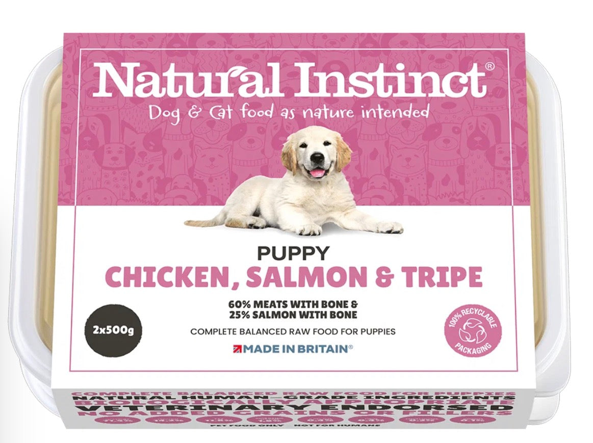 NI Puppy Chicken, Salmon & Tripe 2x500g