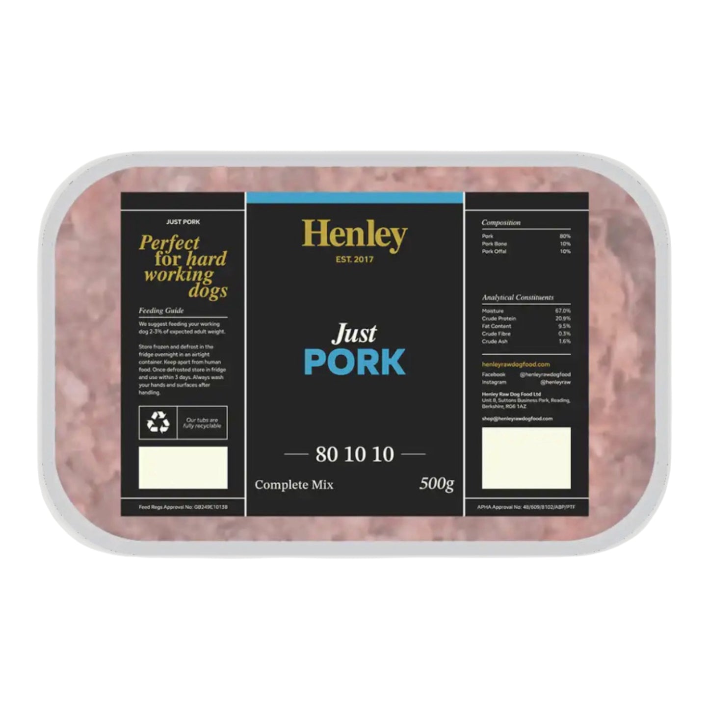Henleys Just Pork 500g