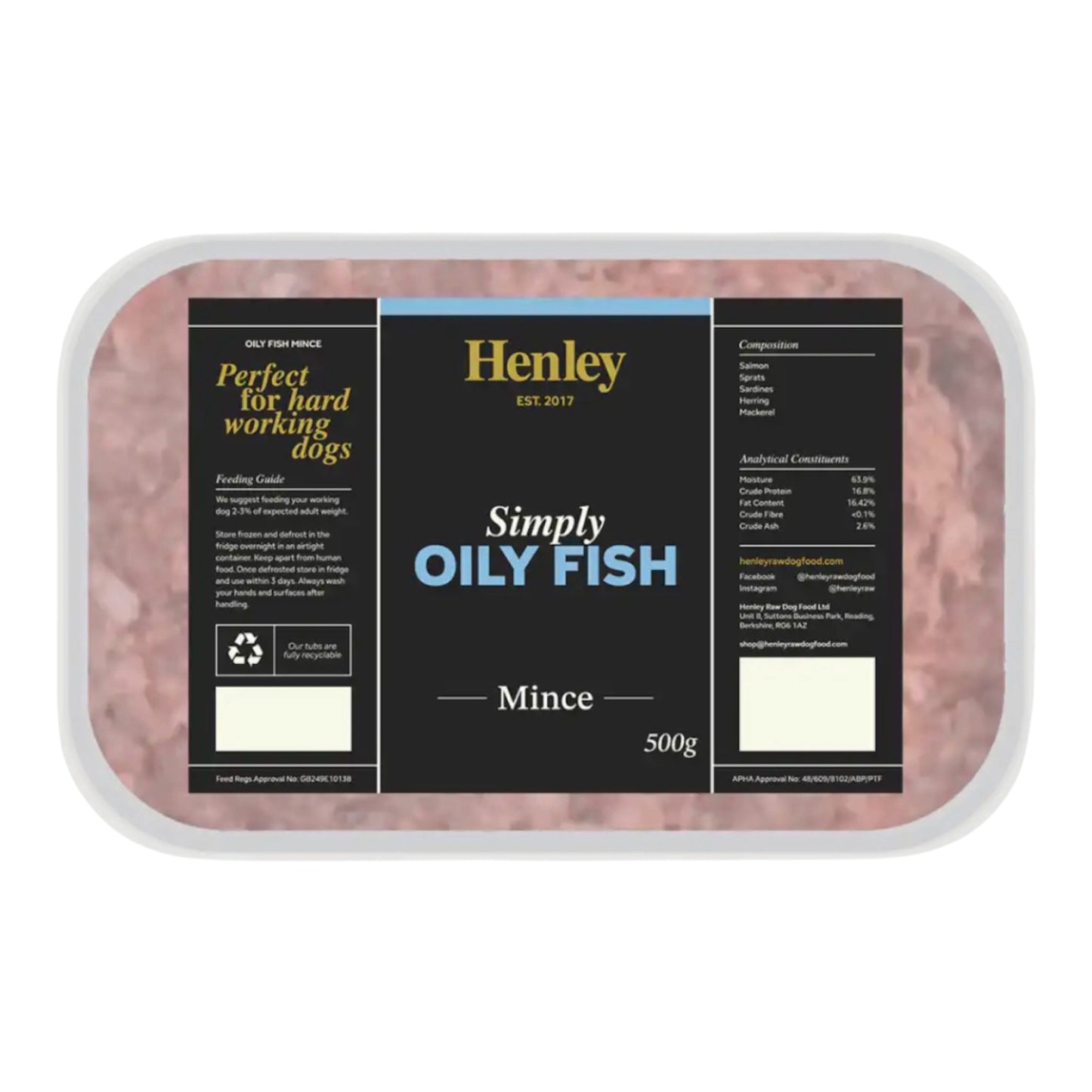 Henleys Simply Oily Fish 500g