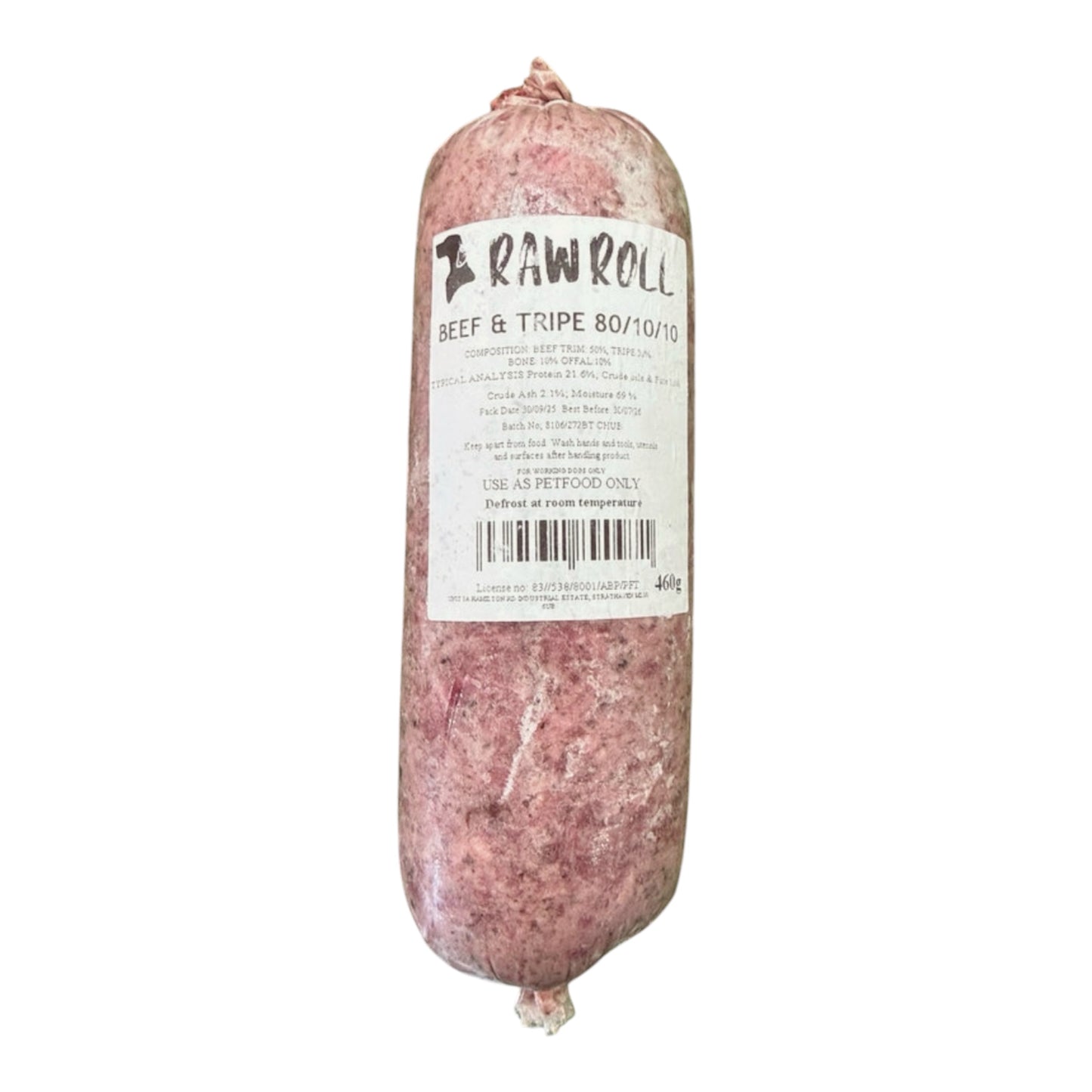 Raw Roll Beef & Tripe 460g